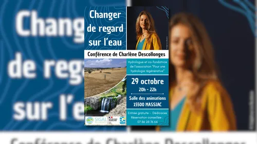 MASSIAC (15) : Conférence "Changer de regard sur l'eau" de Charlène...