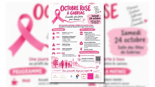 GABRIAC (12) : OCTOBRE ROSE A GABRIAC