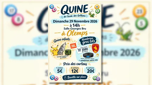 Olemps (12) : Quine des Grillons 