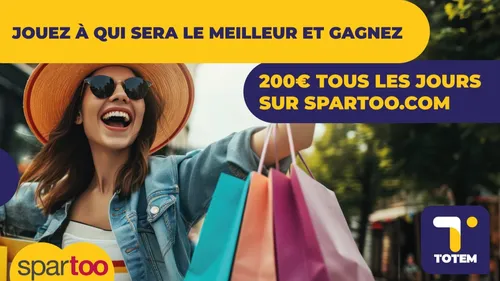 Gagnez 200€ par jour sur Spartoo.com !