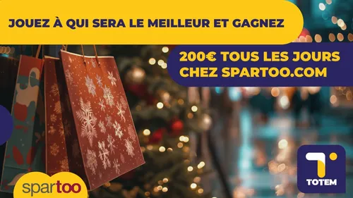 Gagnez 200€ tous les jours sur Spartoo.com !