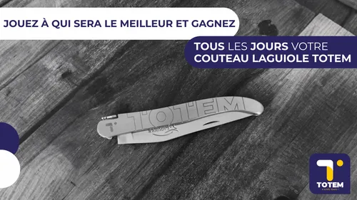 Gagnez votre couteau Laguiole Totem ! 