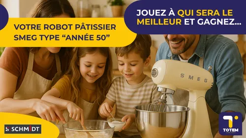 Gagnez votre Robot pâtissier SMEG type année 50 ! 