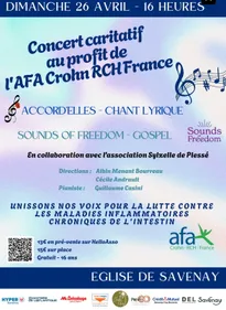Concert Accord’Elles et Sounds of freedom au profit de l’AFA Crohn RCH