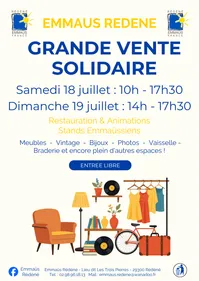 Grande vente solidaire à Rédéné