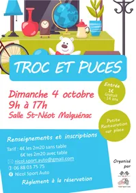 Troc et puces à Malguénac
