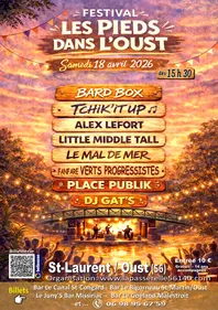 Festival "Les Pieds dans l'Oust" à Saint-Laurent sur Oust Morbihan