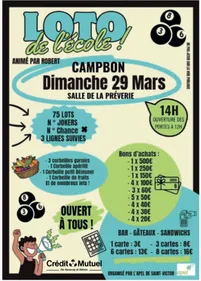 Loto de L’APEL saint victor