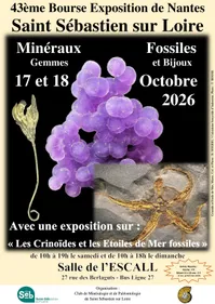43ème bourse exposition-vente de minéraux, fossiles et pierres...