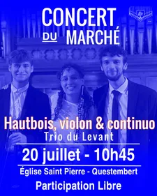 Le Trio du Levant en concert du marché à Questembert