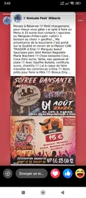 soirée dansante le 1 er Août à Elne 