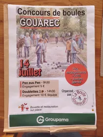 Concours de boules à Gouarec