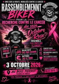 rassemblement motard pour octobre rose à saint-molf