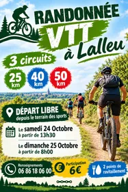 randonnée VTT à lalleu