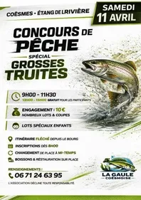 concours de pêche avec lacher de grosses truites
