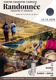Randonnée équestre et pédestre à Carhaix
