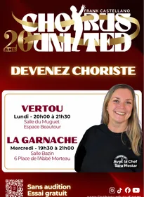 ouverture d une section choriste des chœurs du sud/chorus united à...