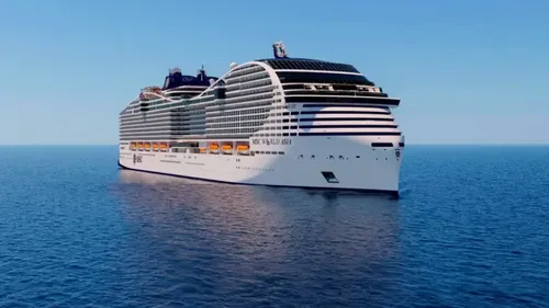 MSC World Asia : le géant des mers quitte Saint-Nazaire pour son...