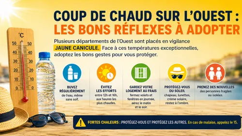 Coup de chaud sur l’Ouest : les bons réflexes pour se protéger face...
