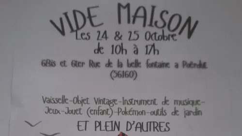 Vide maison à Ploërdut