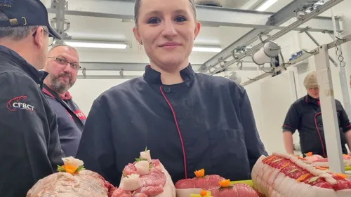 Océane Prieur meilleure apprentie boucher du Centre-Val-de-Loire
