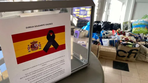 À Évreux, une collecte de dons à destination de l’Espagne