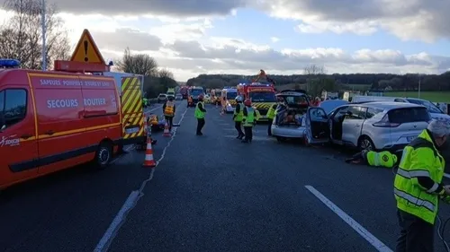 Authon-du-Perche : quatre voitures se percutent sur l'A11