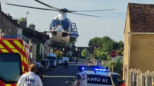 A Bourg-le-Roi, l'hélico du Samu se pose dans la rue