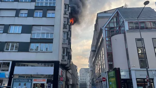 Le Mans : un appartement ravagé par le feu en centre-ville