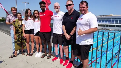 La délégation canadienne de natation s’installe à Caen