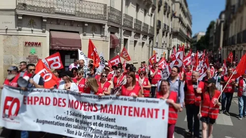 Manque de moyens en EHPAD : manif régionale à Nantes