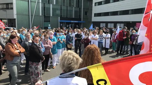 Vent de colère ce lundi après-midi au CHU de Caen