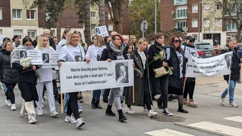 A Rouen, une marche blanche pour Héloïse
