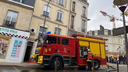 Le Mans : incendie place Franklin-Roosevelt