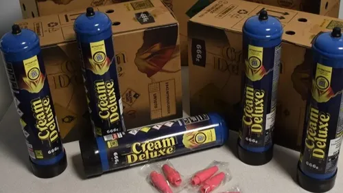 Calvados : six cartons de bonbonnes de protoxyde d'azote dans la...