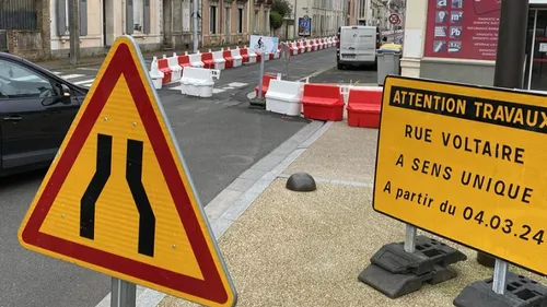 Au Mans, la rue Voltaire à sens unique le temps des travaux