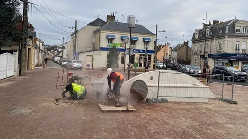 Au Mans, les travaux de la place de la Chasse-Royale touchent à...