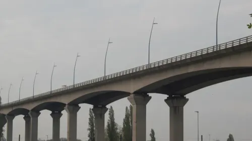 Caen : le viaduc de Calix momentanément fermé à la circulation dans...