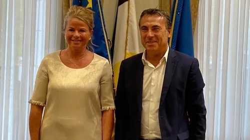 Arcachon : la nouvelle maire de Goslar rencontre Yves Foulon