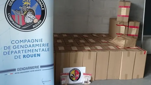 1 700 cartouches de cigarettes contrefaites saisies près de Rouen