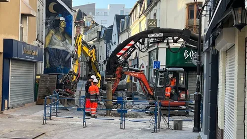 Le Mans : importante fuite d'eau en centre-ville