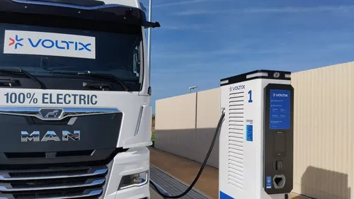 À Vierzon, Voltix branche la station pour poids lourds électriques...