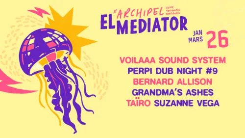 El Mediator : Perpi Dub Night 9, Suzanne Vega, Taïro ... Demandez...