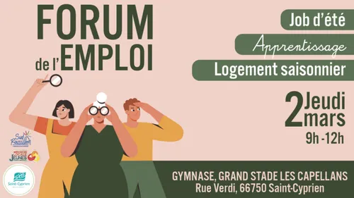 Le Forum de l’emploi vous attend à Saint-Cyprien !