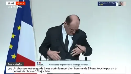Jean Castex : moment de solitude avant la conférence de presse