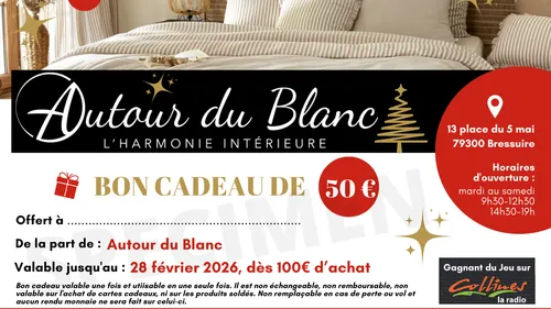 Un beau bon cadeau de 50 €