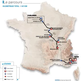 Le Paris-Nice et sa caravane dans la Loire   
