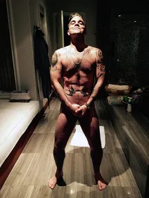 Robbie Williams nu sur Internet