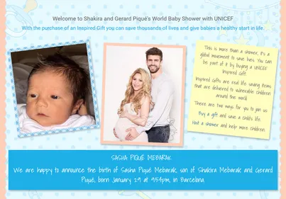 Le visage du fils de Shakira et Gerard Piqué