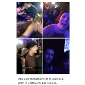 Justin Bieber se tape l’incruste dans un bal de promo